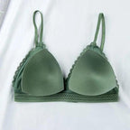 Charming Floral Lace Bra Top For Women Push Up Female Lingerie breathable Bralette Removable Pad Thin Fashion New Wireless Bras Stevvex