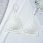 Charming Floral Lace Bra Top For Women Push Up Female Lingerie breathable Bralette Removable Pad Thin Fashion New Wireless Bras Stevvex
