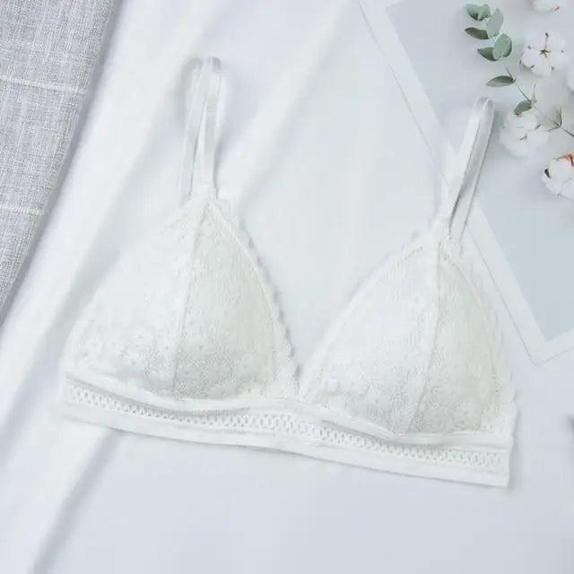 Charming Floral Lace Bra Top For Women Push Up Female Lingerie breathable Bralette Removable Pad Thin Fashion New Wireless Bras Stevvex
