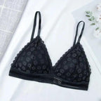 Charming Floral Lace Bra Top For Women Push Up Female Lingerie breathable Bralette Removable Pad Thin Fashion New Wireless Bras Stevvex
