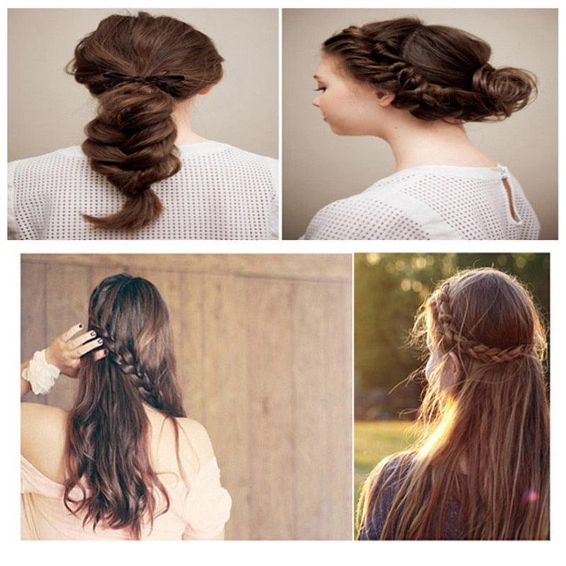Charming French Style 1pcs Women Girls Sponge Hair Braider Plait Hair Twist Braiding Tool Hair Styling Tools Small And Easy to Carry Hair Accessories Stevvex