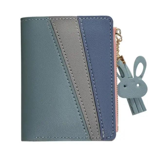 Charming Hit Color Short Tassels Wallets,Bags Zipper PU Leather, Card Holder, Pendant Coin Purse, Card Cash Clutch For Women And Girls Stevvex