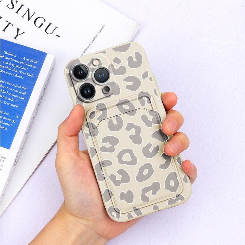 Charming Silicone Soft Anti-Scratch Cases For iPhone 13 Pro Max Case Silicone Wallet Card Holder Cover For iPhone 13 Mini 13ProMax 13Pro Flower Butterfly Beautiful Design Card Holder iPhone Case Stevvex