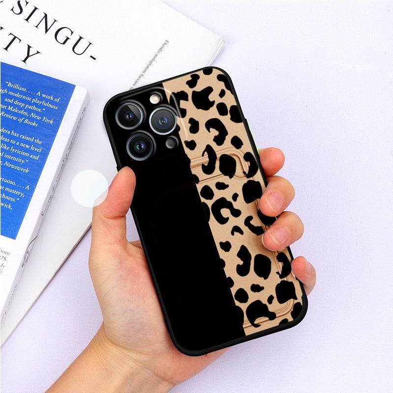 Charming Silicone Soft Anti-Scratch Cases For iPhone 13 Pro Max Case Silicone Wallet Card Holder Cover For iPhone 13 Mini 13ProMax 13Pro Flower Butterfly Beautiful Design Card Holder iPhone Case Stevvex