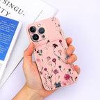Charming Silicone Soft Anti-Scratch Cases For iPhone 13 Pro Max Case Silicone Wallet Card Holder Cover For iPhone 13 Mini 13ProMax 13Pro Flower Butterfly Beautiful Design Card Holder iPhone Case Stevvex