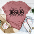 Chasing After Jesus Is My Cardio Tee Peachy Sunday