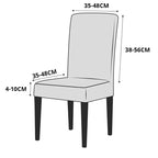 Cheap Waterproof Chair Cover Elastic Spandex Chair Covers for Dining Room Kitchen Stretch Chair Slipcover High Back Chair Covers For Dining Room Dining Kitchen Stretch Decorative Waterproof Spandex Chair Protectors Cover Stevvex