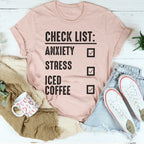 Check List Tee Peachy Sunday