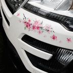 Cherry Blossom Floral Car Stickers Love Pink Auto Vinyl Window for Women Car Tuning Styling Accessories Flower Peach Blossom Car Stickers Car Decals Peel Sticker Removable Car Stickers Stevvex