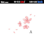 Cherry Blossom Floral Car Stickers Love Pink Auto Vinyl Window for Women Car Tuning Styling Accessories Flower Peach Blossom Car Stickers Car Decals Peel Sticker Removable Car Stickers Stevvex