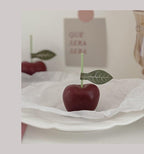 Cherry Candle Creative Decoration Soy Wax Aromatherapy Candle Home Decoration Scented Candle Red Cherry Candle Cherry Shaped Scented Candle Mini Paraffin Wax Candle Small Scented Candle Wax Decorative Candle For Bedroom Bathroom Decoration Parties