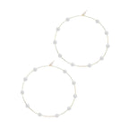 Chic Pearl Earrings Hoop Oversized Earrings (MAC320)