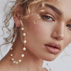 Chic Pearl Earrings Hoop Oversized Earrings (MAC320)