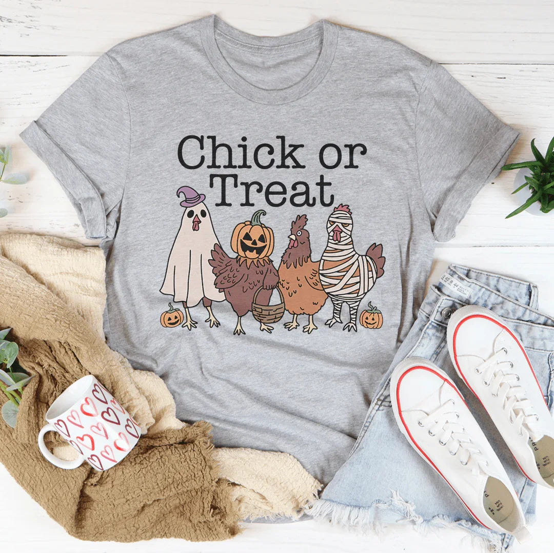 Chick or Treat Tee Peachy Sunday