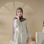 Chiffon Hijab with Cord Base Cap 2pcs Set (MH037) - SJB-DIAMOND ELITES