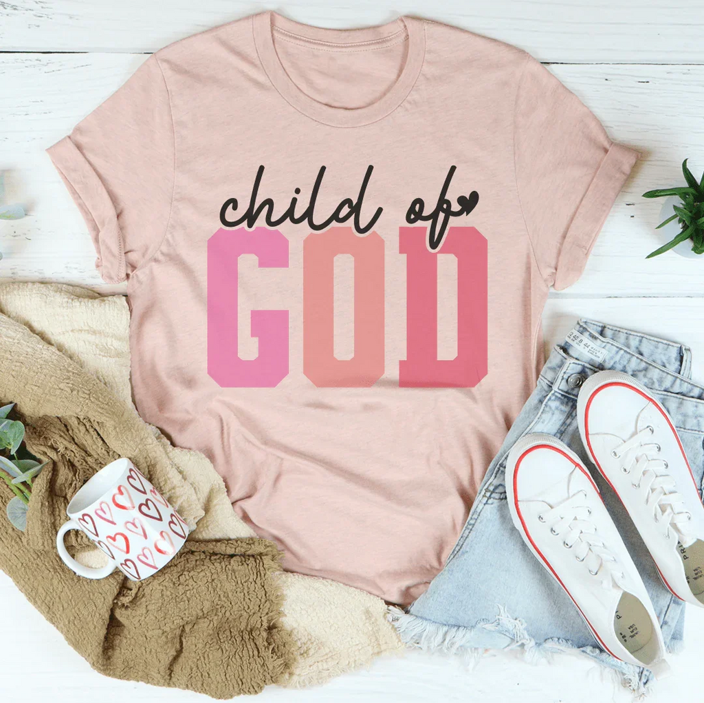 Child of God Tee Peachy Sunday