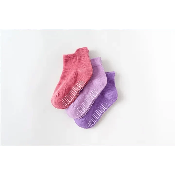 Children Cotton  6 Pairs/Set Anti-slip Socks For Boys Girl Rubber Kid Floor Sock With Grips For 0 To 6 Years Kids Stevvex