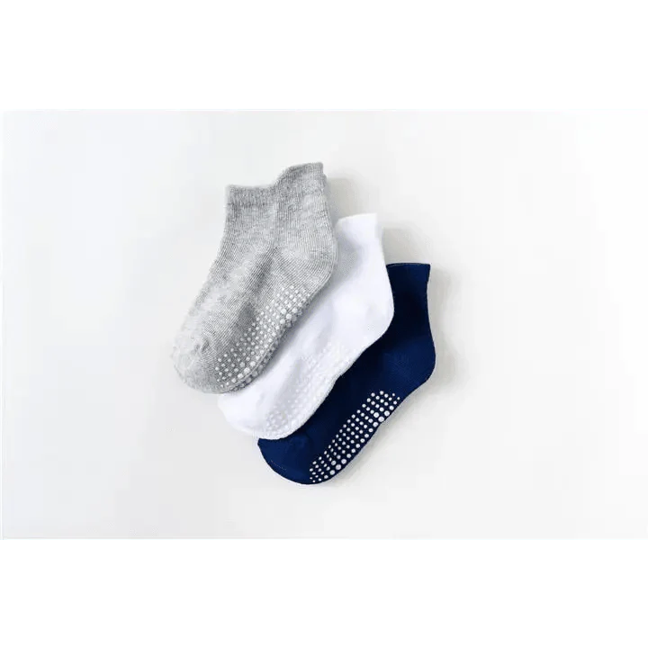 Children Cotton  6 Pairs/Set Anti-slip Socks For Boys Girl Rubber Kid Floor Sock With Grips For 0 To 6 Years Kids Stevvex