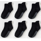 Children Cotton  6 Pairs/Set Anti-slip Socks For Boys Girl Rubber Kid Floor Sock With Grips For 0 To 6 Years Kids Stevvex