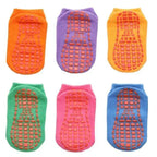 Children Cotton  6 Pairs/Set Anti-slip Socks For Boys Girl Rubber Kid Floor Sock With Grips For 0 To 6 Years Kids Stevvex