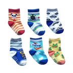 Children Cotton  6 Pairs/Set Anti-slip Socks For Boys Girl Rubber Kid Floor Sock With Grips For 0 To 6 Years Kids Stevvex