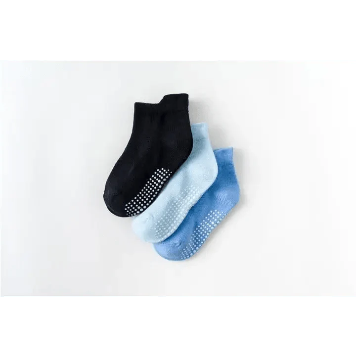 Children Cotton  6 Pairs/Set Anti-slip Socks For Boys Girl Rubber Kid Floor Sock With Grips For 0 To 6 Years Kids Stevvex