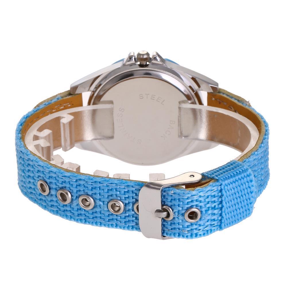 Children Cute Boys Girls Quartz Watch Kids Childrens Fabric Strap Student Time Clock Wristwatch Gifts Colorful Number Dial Time Teach Watches PU Band Analog Quartz Children Sport Outdoor Boys Kids Wrist Watches Stevvex