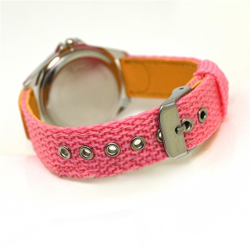 Children Cute Boys Girls Quartz Watch Kids Childrens Fabric Strap Student Time Clock Wristwatch Gifts Colorful Number Dial Time Teach Watches PU Band Analog Quartz Children Sport Outdoor Boys Kids Wrist Watches Stevvex
