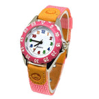 Children Cute Boys Girls Quartz Watch Kids Childrens Fabric Strap Student Time Clock Wristwatch Gifts Colorful Number Dial Time Teach Watches PU Band Analog Quartz Children Sport Outdoor Boys Kids Wrist Watches Stevvex