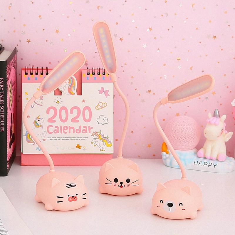 Children Desk Lamp LED Bedside Table Lamp Flexo Balance Light Gooseneck Drawing Iluminaria For Study Badroom Decor Cute Bear Cute Study Lamps for Bedroom Décor Stevvex
