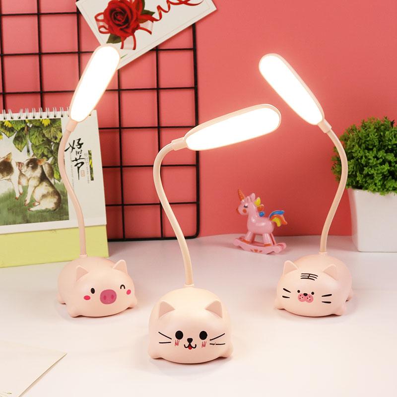 Children Desk Lamp LED Bedside Table Lamp Flexo Balance Light Gooseneck Drawing Iluminaria For Study Badroom Decor Cute Bear Cute Study Lamps for Bedroom Décor Stevvex
