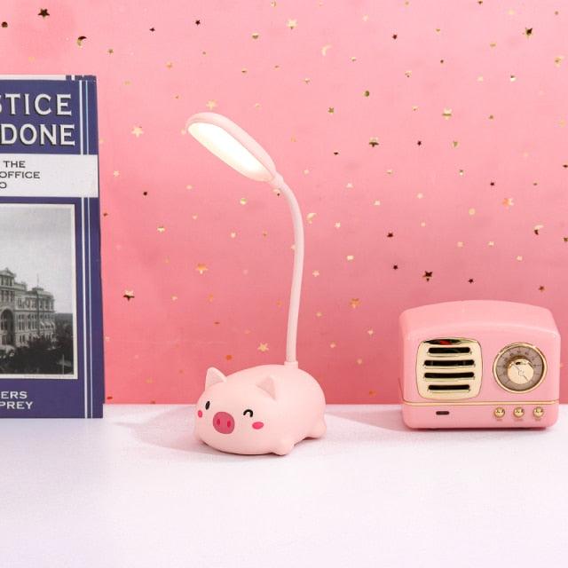 Children Desk Lamp LED Bedside Table Lamp Flexo Balance Light Gooseneck Drawing Iluminaria For Study Badroom Decor Cute Bear Cute Study Lamps for Bedroom Décor Stevvex