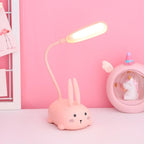 Children Desk Lamp LED Bedside Table Lamp Flexo Balance Light Gooseneck Drawing Iluminaria For Study Badroom Decor Cute Bear Cute Study Lamps for Bedroom Décor Stevvex