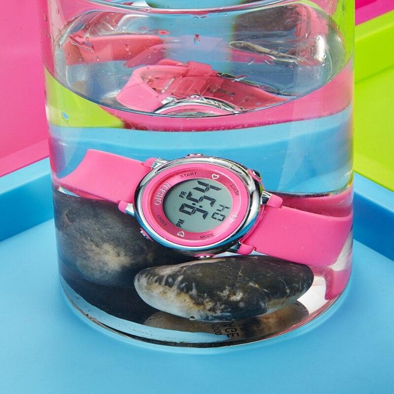 Children Digital LED Fashion Sport Watch Cute Wrist Watch Waterproof Kids Watch Sport Multi Function 50M Waterproof LED Alarm Stopwatch Digital Child Wristwatch For Boy Girl Stevvex