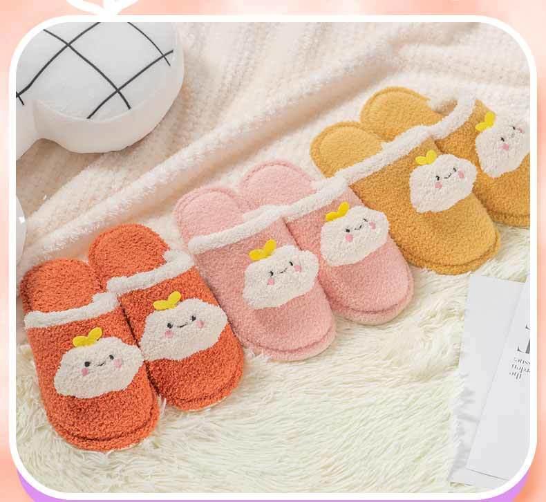 Children's Cotton Slippers Boys And Girls Home Furry Shoes Indoor Warm Shoes Winter Non-slip Cotton Shoes Furry Slippers Memory Foam Anti-Slip House Shoes Comfortable Cotton Slippers Home Bedroom Shoes Stevvex