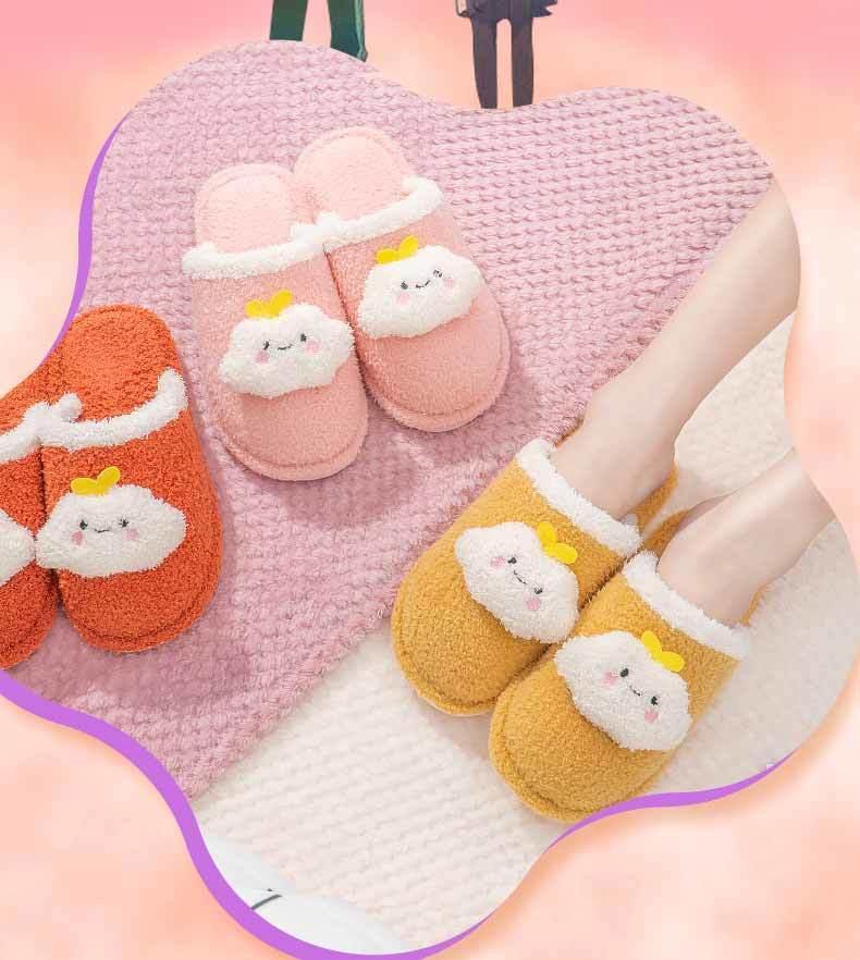 Children's Cotton Slippers Boys And Girls Home Furry Shoes Indoor Warm Shoes Winter Non-slip Cotton Shoes Furry Slippers Memory Foam Anti-Slip House Shoes Comfortable Cotton Slippers Home Bedroom Shoes Stevvex