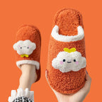 Children's Cotton Slippers Boys And Girls Home Furry Shoes Indoor Warm Shoes Winter Non-slip Cotton Shoes Furry Slippers Memory Foam Anti-Slip House Shoes Comfortable Cotton Slippers Home Bedroom Shoes Stevvex
