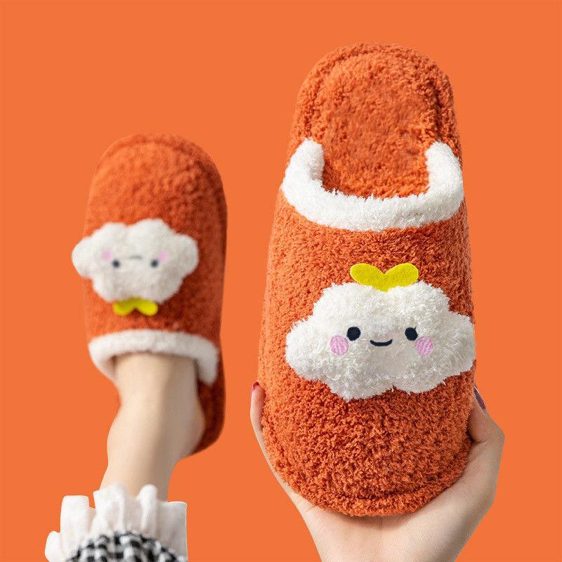 Children's Cotton Slippers Boys And Girls Home Furry Shoes Indoor Warm Shoes Winter Non-slip Cotton Shoes Furry Slippers Memory Foam Anti-Slip House Shoes Comfortable Cotton Slippers Home Bedroom Shoes Stevvex