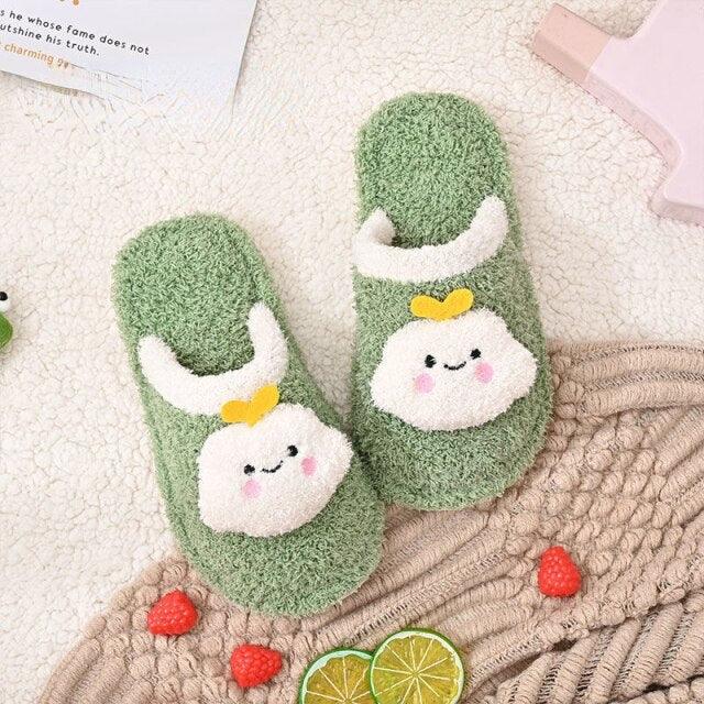 Children's Cotton Slippers Boys And Girls Home Furry Shoes Indoor Warm Shoes Winter Non-slip Cotton Shoes Furry Slippers Memory Foam Anti-Slip House Shoes Comfortable Cotton Slippers Home Bedroom Shoes Stevvex