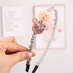 Children's Headdress Hair Hoop Hand-Woven Flower Headband Korean Exquisite Little Princess Head Flower Pupil Hair Gorgeous Hair Accessories For Women