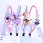 Children's Headdress Hair Hoop Hand-Woven Flower Headband Korean Exquisite Little Princess Head Flower Pupil Hair Gorgeous Hair Accessories For Women