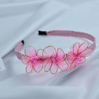 Children's Headdress Hair Hoop Hand-Woven Flower Headband Korean Exquisite Little Princess Head Flower Pupil Hair Gorgeous Hair Accessories For Women