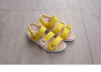 Children's Shoes Summer Style Sandals Girls Princess Beautiful Flower Shoes Kids Flat Sandals Baby Girl Girls Strappy Sandals With Flowers Open-Toe Dress Sandals Beautiful Outdoor Party Sandals Stevvex