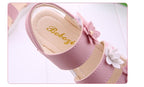 Children's Shoes Summer Style Sandals Girls Princess Beautiful Flower Shoes Kids Flat Sandals Baby Girl Girls Strappy Sandals With Flowers Open-Toe Dress Sandals Beautiful Outdoor Party Sandals Stevvex