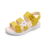 Children's Shoes Summer Style Sandals Girls Princess Beautiful Flower Shoes Kids Flat Sandals Baby Girl Girls Strappy Sandals With Flowers Open-Toe Dress Sandals Beautiful Outdoor Party Sandals Stevvex
