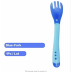 Children's Tableware Baby Learning Dishes With Suction Cup Assist Food Bowl Temperature Sensing Spoon Baby Feeding Bowl