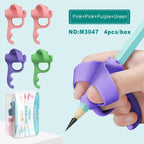 Children's Writing Posture Pen Holder Soft Silicone Pencil Holder for Kids Learning Aid Grip Posture Correction Stationery Gift Kids Handwriting Aid Correction Tool Stevvex