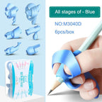 Children's Writing Posture Pen Holder Soft Silicone Pencil Holder for Kids Learning Aid Grip Posture Correction Stationery Gift Kids Handwriting Aid Correction Tool Stevvex