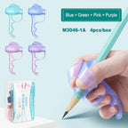 Children's Writing Posture Pen Holder Soft Silicone Pencil Holder for Kids Learning Aid Grip Posture Correction Stationery Gift Kids Handwriting Aid Correction Tool Stevvex