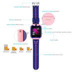 Childrens Smart Watch Kids Phone Watch Smartwatch For Boys Girls With Sim Card Photo Waterproof Smartwatches With Tracker HD Touch Screen For Kids Games Alarm Clock Camera Digital Wrist Watch Smartwatch Christmas Birthday Gifts Stevvex